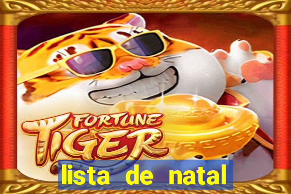 lista de natal para imprimir